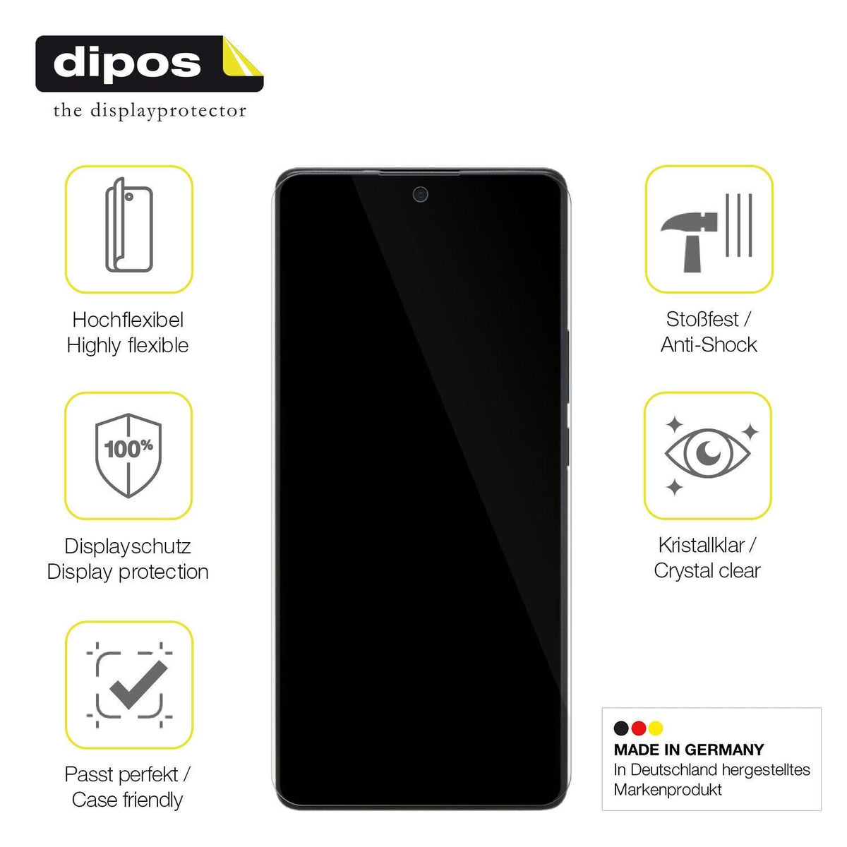Full Cover Screen Protector for Vivo X80 Pro – Covers Curved Edges | dipos