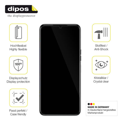 2x Screen Protector for Tecno Spark 9T Protective Film covers 100% dipos Flex