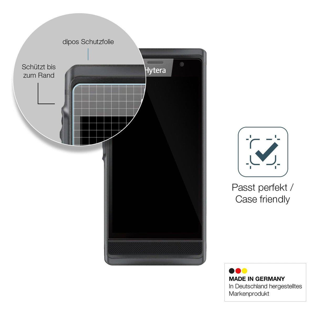 Screen Protector for Hytera PNC 550 Flexible Glass 9H dipos