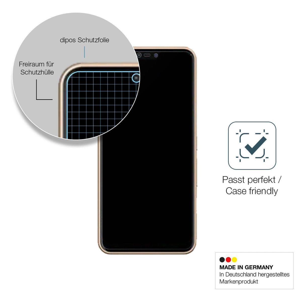 Screen Protector for Fujitsu Arrows M05 matte Flexible Glass 9H dipos