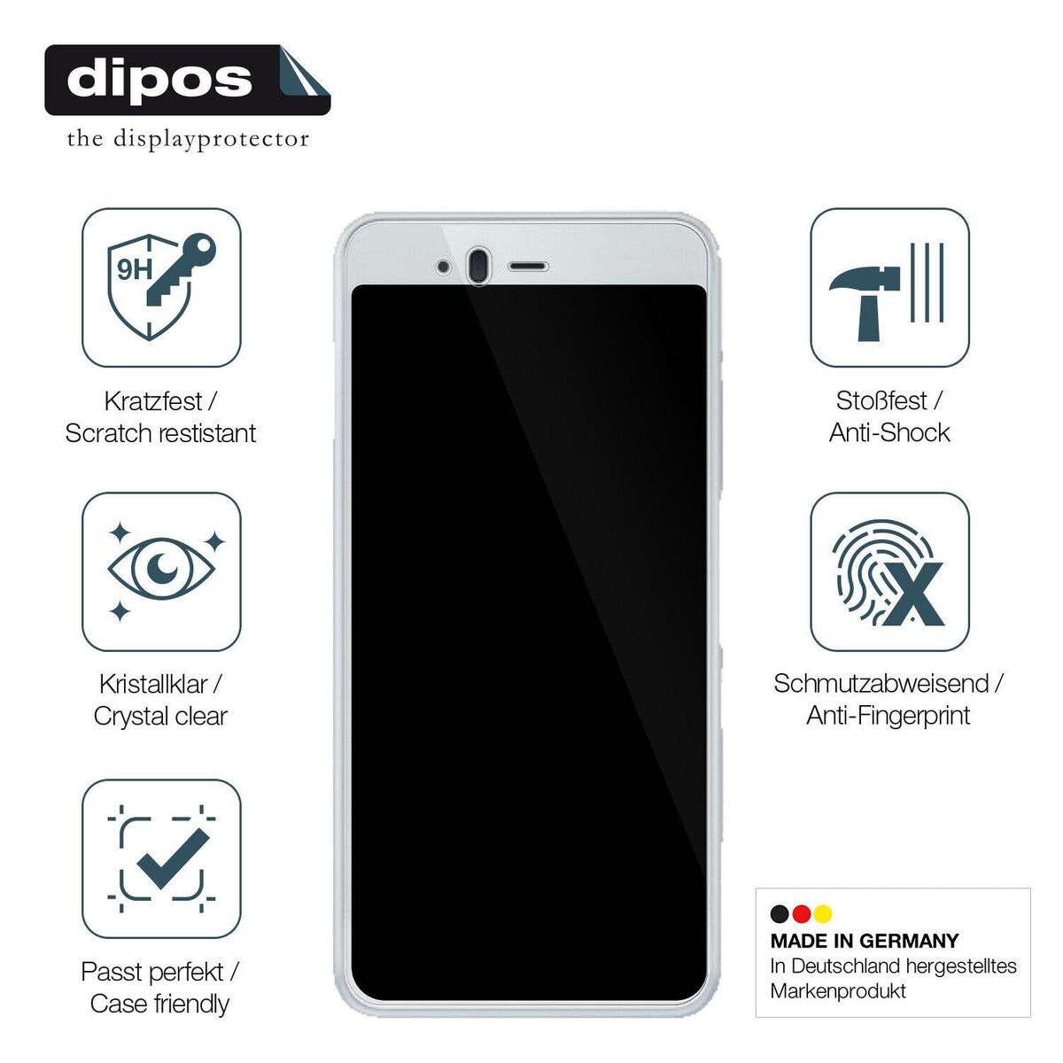 Screen Protector for Fujitsu Arrows Be F-04K Flexible Glass 9H dipos