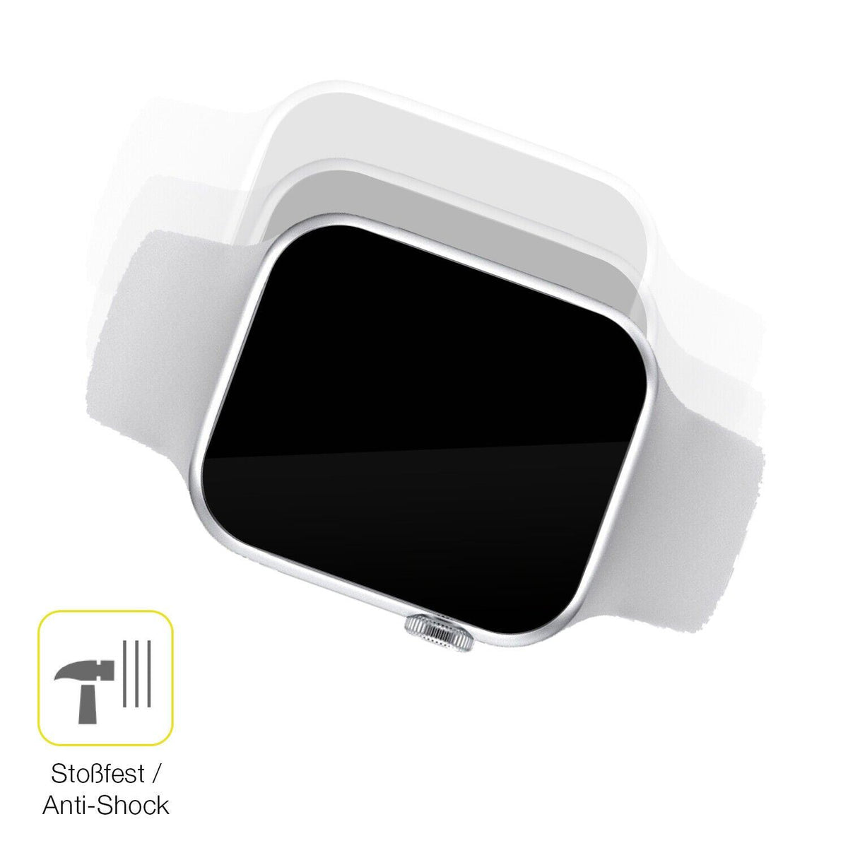 2x Screen Protector for Iwo Watch 7 Pro Protective Film covers 100% dipos Flex