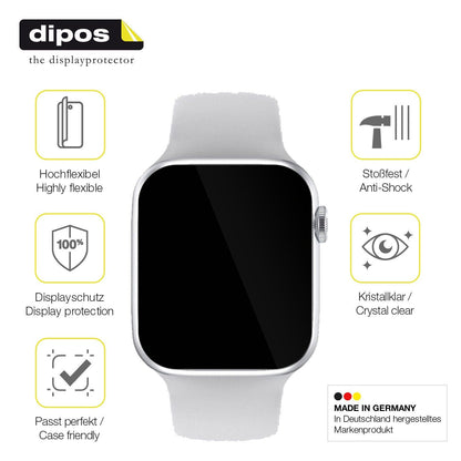 2x Screen Protector for Iwo Watch 7 Pro Protective Film covers 100% dipos Flex