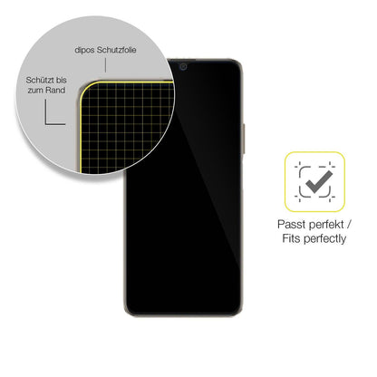 2x Screen Protector for Honor 30 Youth Protective Film covers 100% dipos Flex