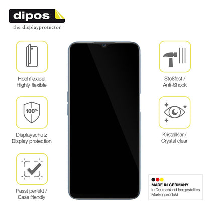 2x Screen Protector for OPPO A16  Protective Film covers 100% dipos Flex