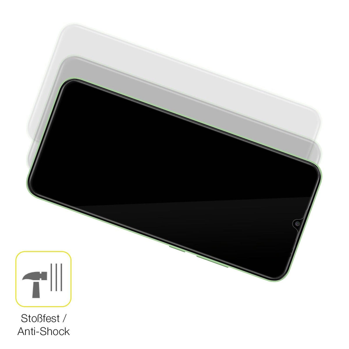 2x Screen Protector for Symphony Z55 Protective Film covers 100% dipos Flex
