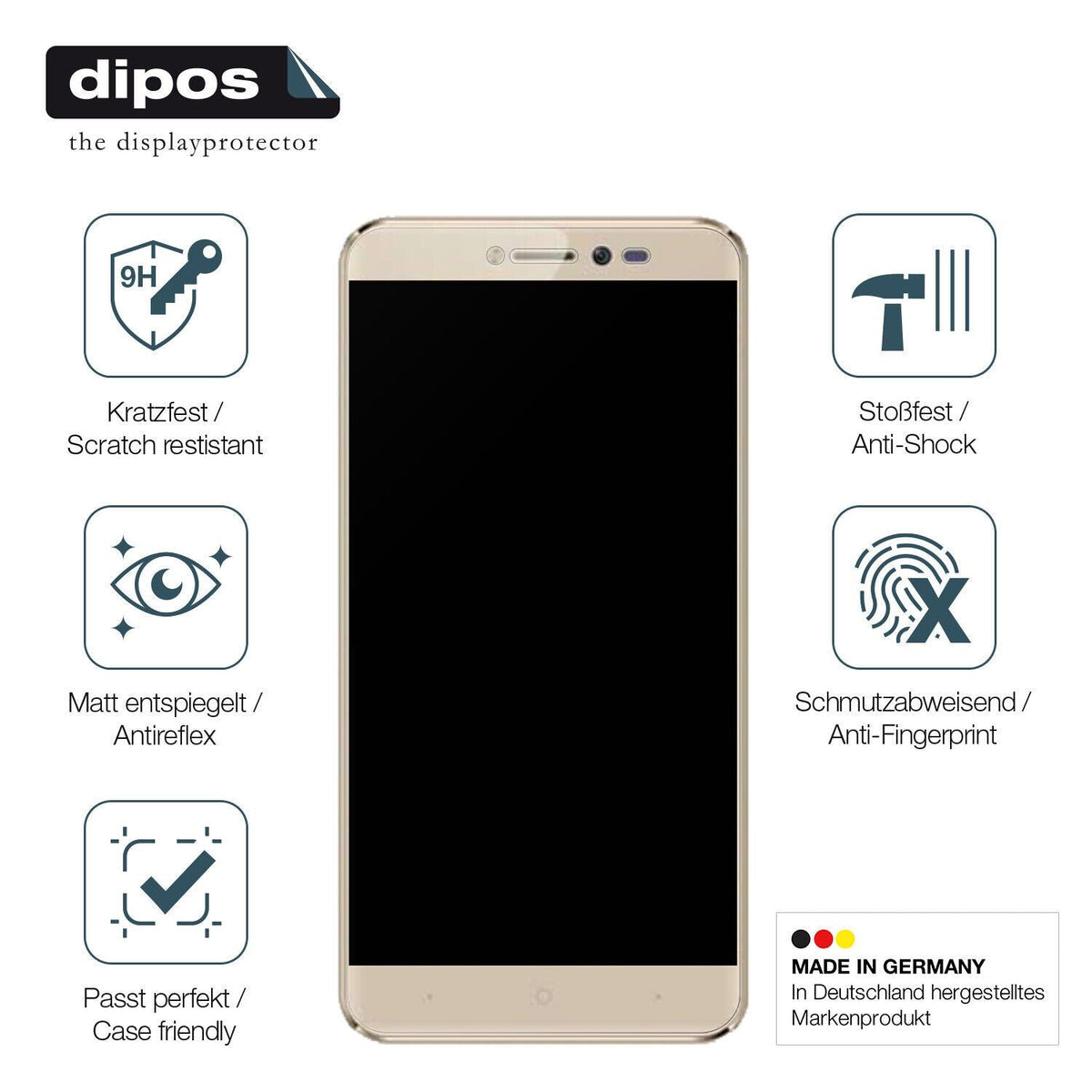 Screen Protector for Symphony i10 Plus matte Flexible Glass 9H dipos
