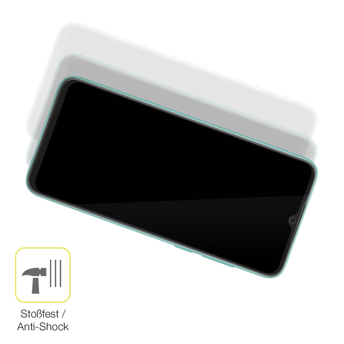 2x Screen Protector for Blackview A55 Pro Protective Film covers 100% dipos Flex