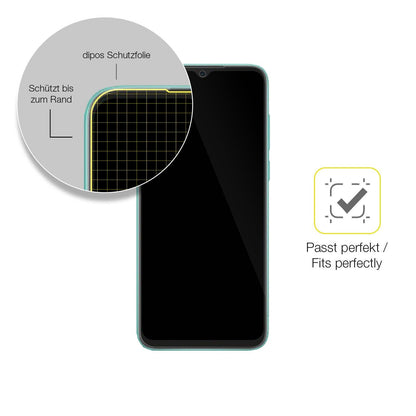 2x Screen Protector for Blackview A55 Pro Protective Film covers 100% dipos Flex