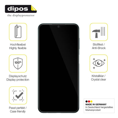 2x Screen Protector for Samsung Galaxy M13 5G Protective Film covers 100% dipos