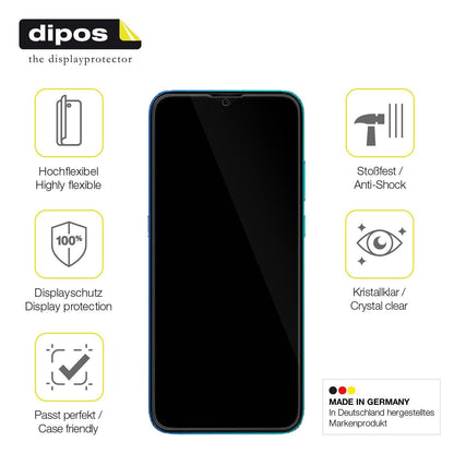 2x Screen Protector for Hisense E60 Lite Protective Film covers 100% dipos Flex