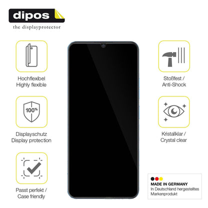 2x Screen Protector for Coolpad Cool 20S Protective Film covers 100% dipos Flex
