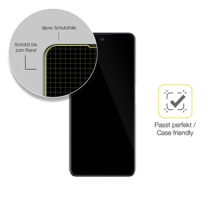 2x Screen Protector for ZTE Blade V40 Protective Film covers 100% dipos Flex