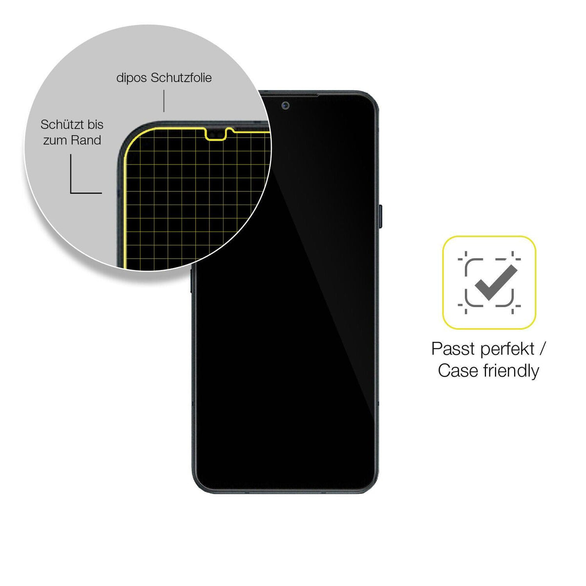 2x Screen Protector for LG  V50S ThinQ Protective Film covers 100% dipos Flex