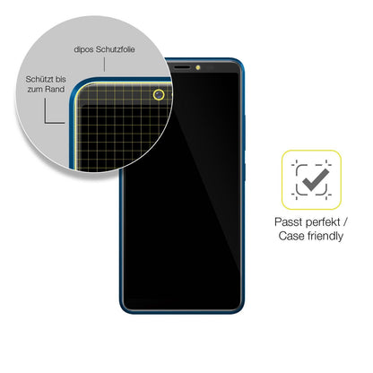 2x Screen Protector for BQ 6030G Practic Protective Film covers 100% dipos Flex
