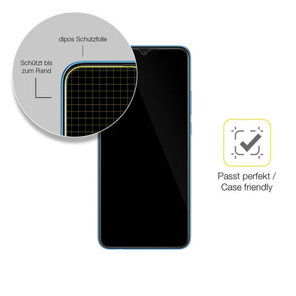 2x Screen Protector for Oppo A16K Protective Film covers 100% dipos Flex