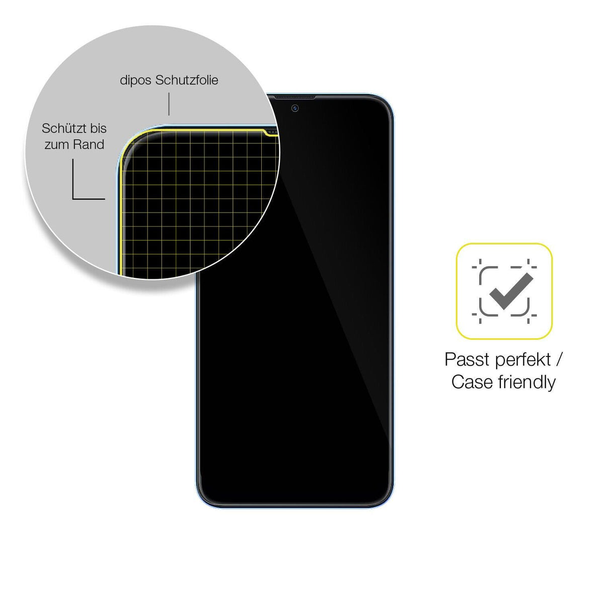 2x Screen Protector for Coolpad  Cool 12A Protective Film covers 100% dipos Flex