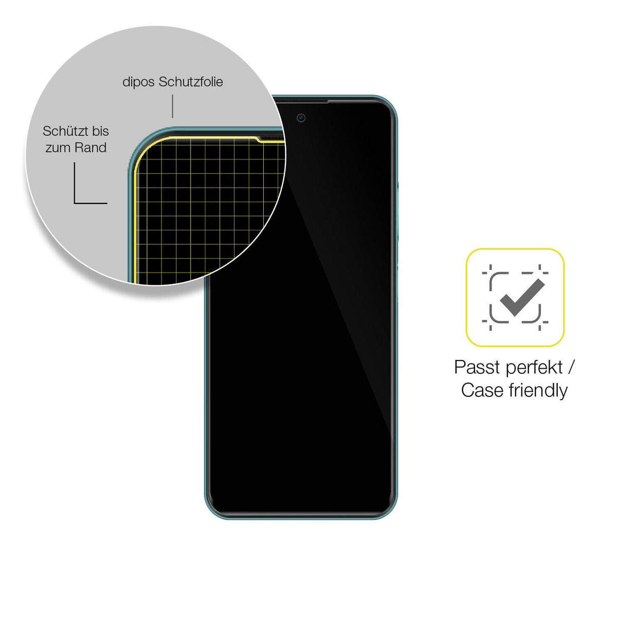 2x Screen Protector for Infinix Hot 11 (2022) Protective Film covers 100% dipos