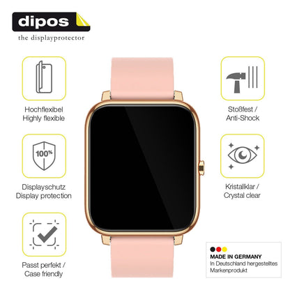 2x Screen Protector for Kalinco CS201C Smartwatch Protective Film covers 100%