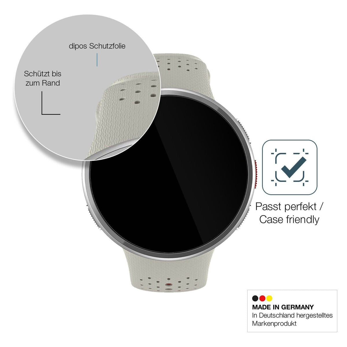 Screen Protector for Polar Pacer Pro Flexible Glass 9H dipos