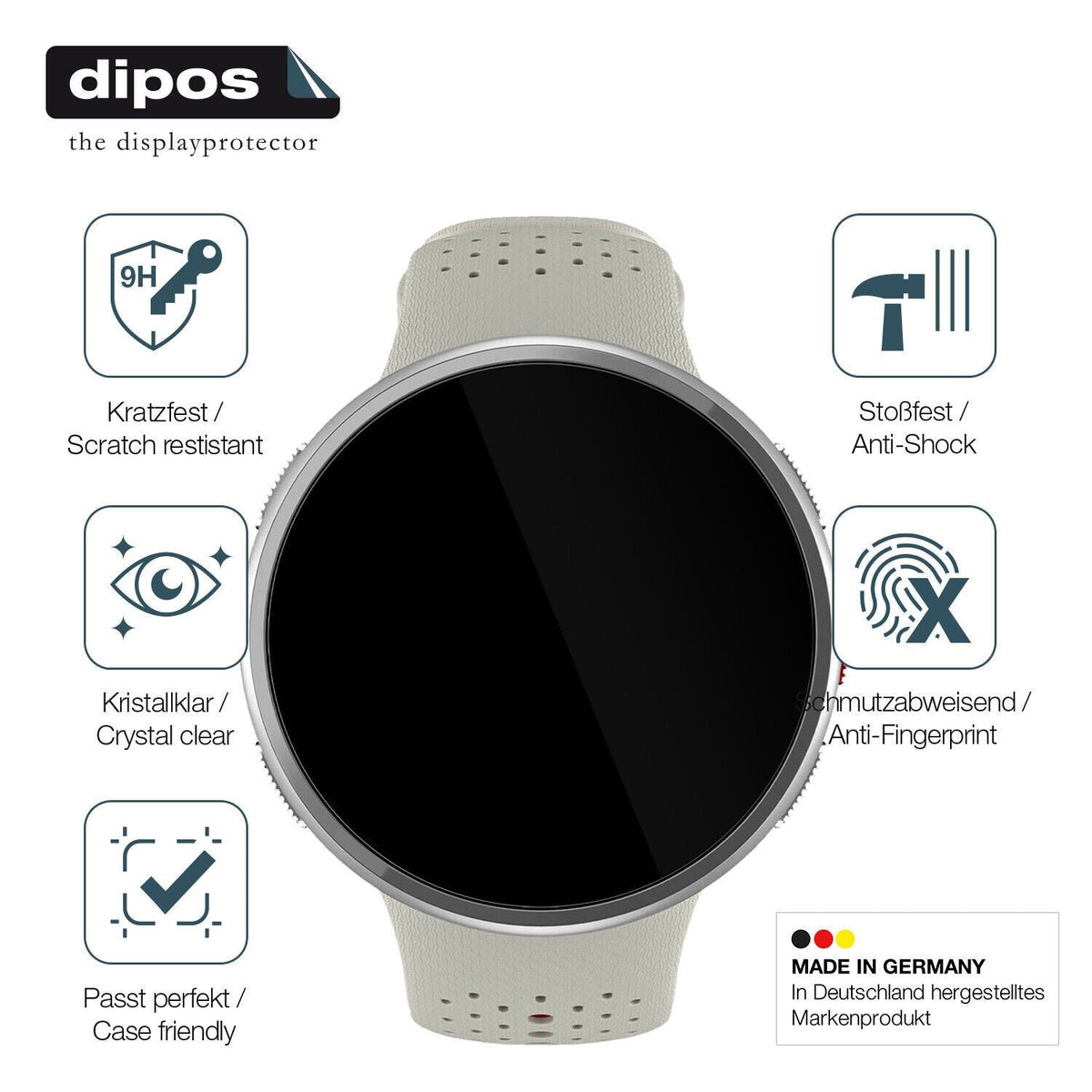 Screen Protector for Polar Pacer Pro Flexible Glass 9H dipos