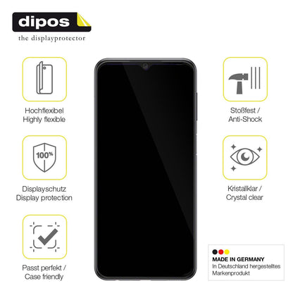 2x Screen Protector for Samsung Galaxy A23 Protective Film covers 100% dipos