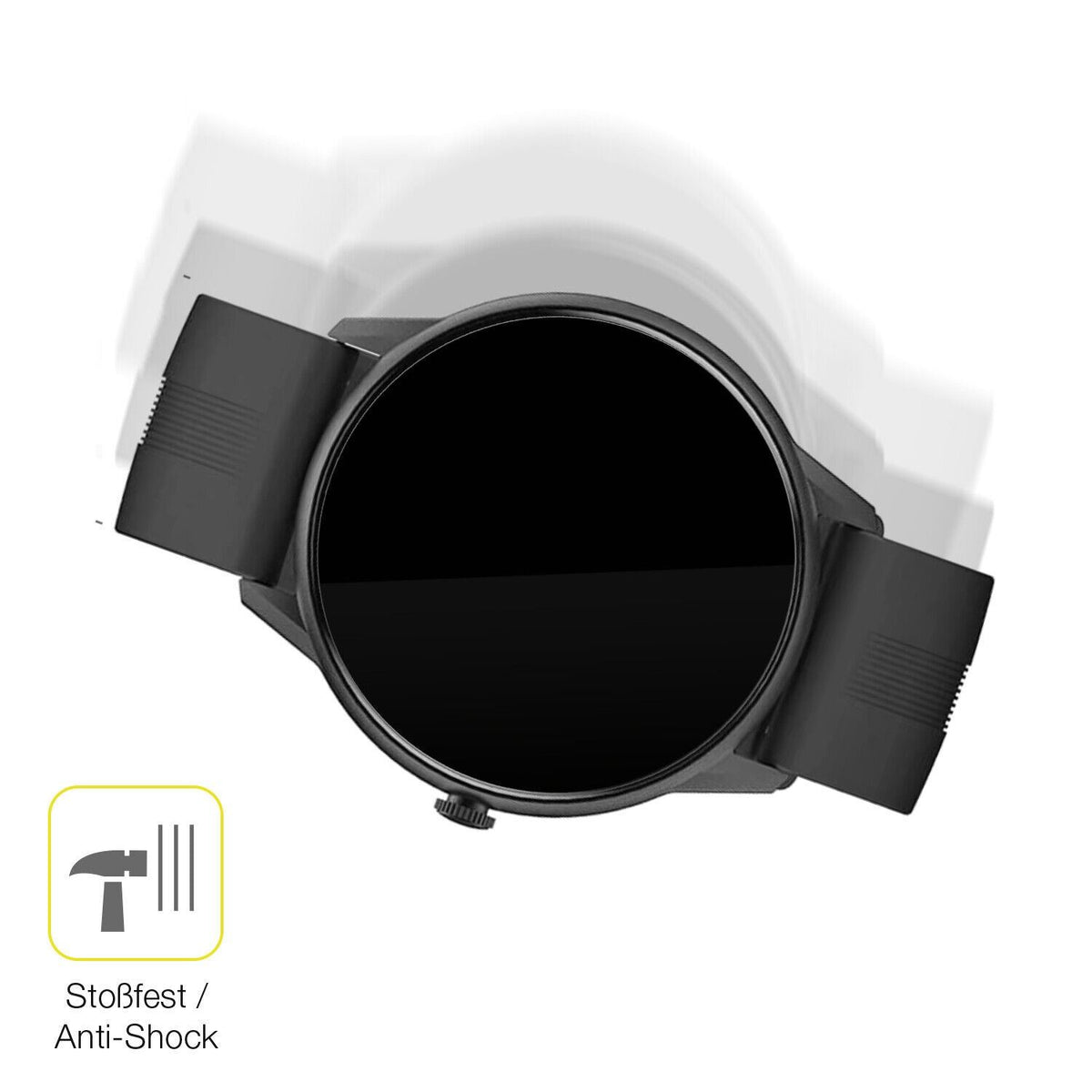 2x Screen Protector for Lytimes  1,3 inch Smartwatch Protective Film covers 100%