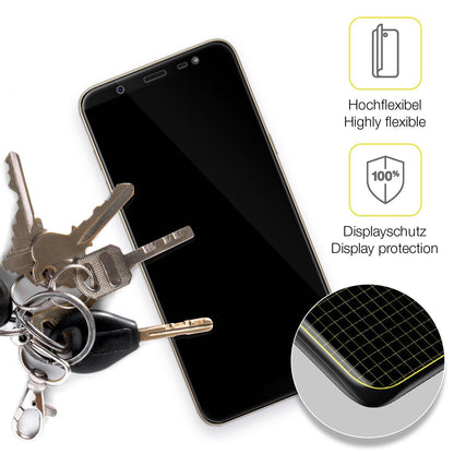 2x Screen Protector for Samsung Galaxy J8 Protective Film covers 100% dipos Flex