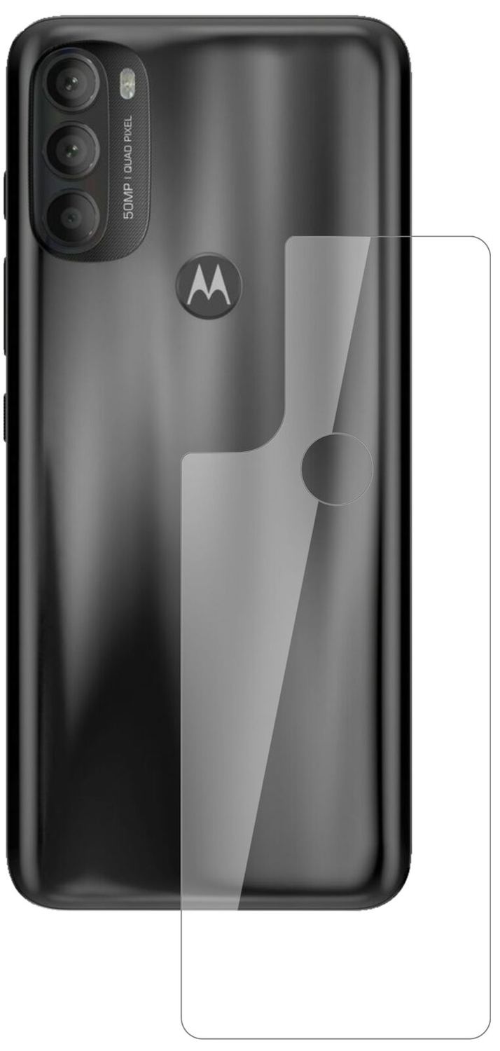 9H Clear Back Protector for Motorola Moto G71 – Shatterproof, Crystal Clear | dipos