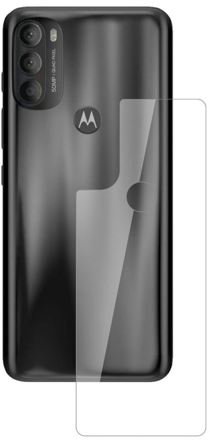 9H Clear Back Protector for Motorola Moto G71 – Shatterproof, Crystal Clear | dipos