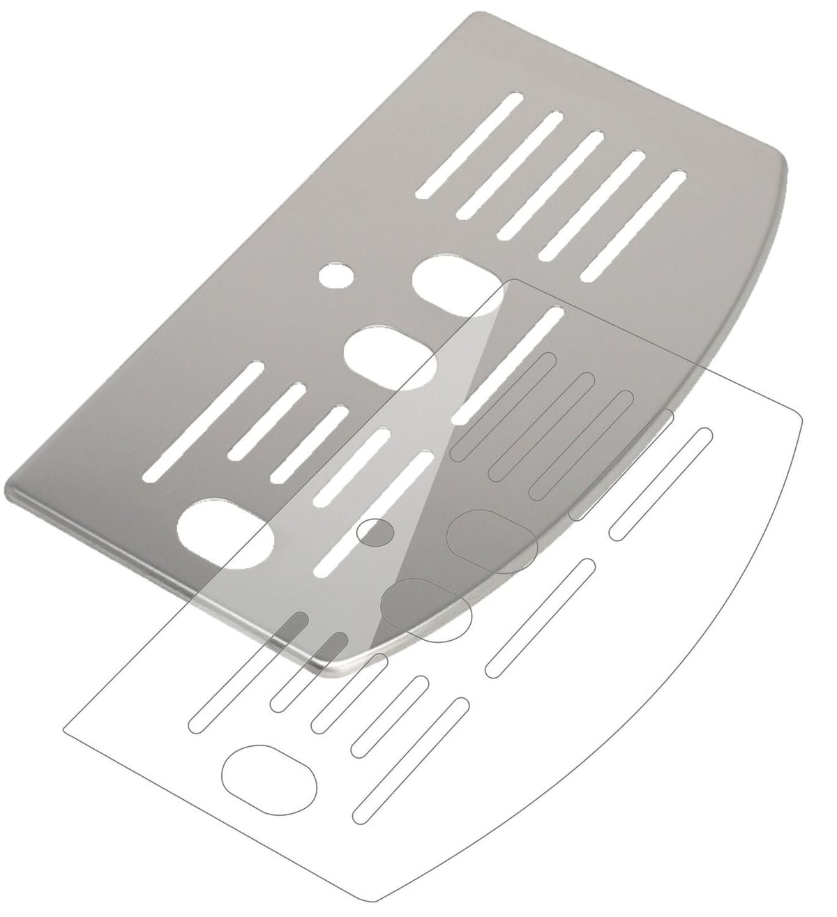 9H Clear Drip Tray Protective Film for De Longhi ECAM 25.120 – Shatterproof, Crystal Clear