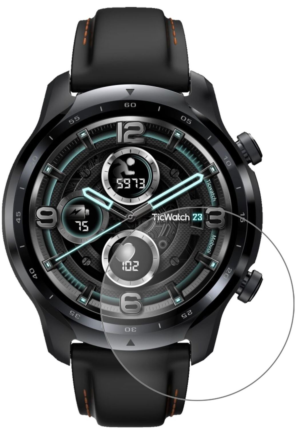 9H Matte Screen Protector for Mobvoi TicWatch Pro 3 (47mm) – Anti-Glare, Shatterproof