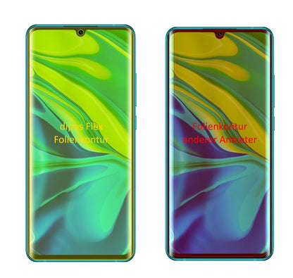 2x Screen Protector for Xiaomi Mi CC9 Pro Protective Film covers 100% dipos Flex