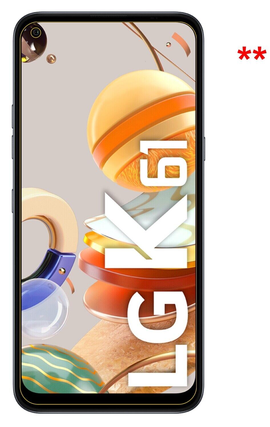 9H Clear Screen Protector for LG K61 – Shatterproof, Crystal Clear | dipos