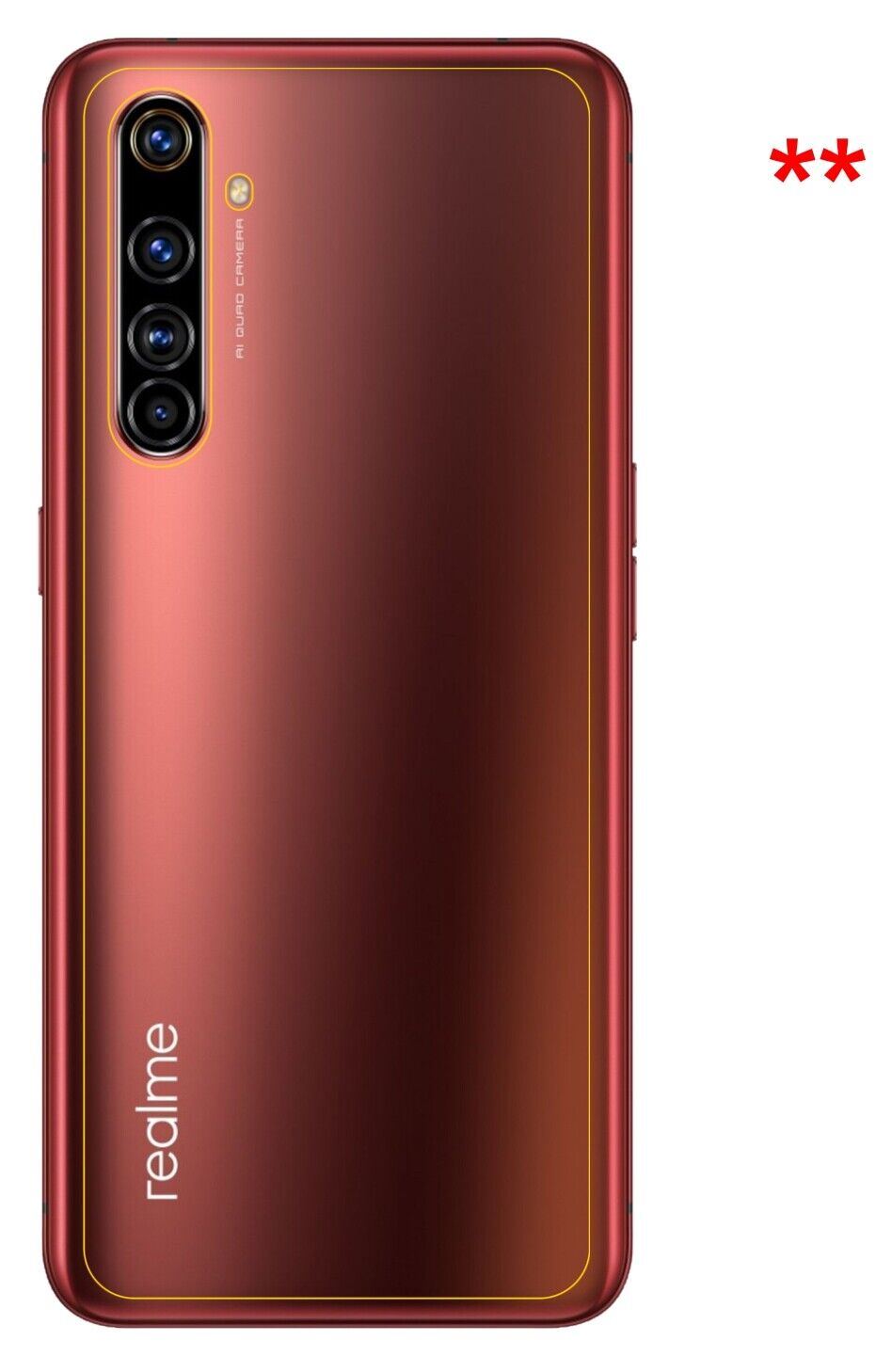 9H Clear Back Protector for Oppo Realme X50 5G – Shatterproof, Crystal Clear | dipos