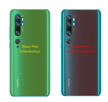 2x Screen Protector for Xiaomi Mi Note 10 Lite back Protective Film covers 100%