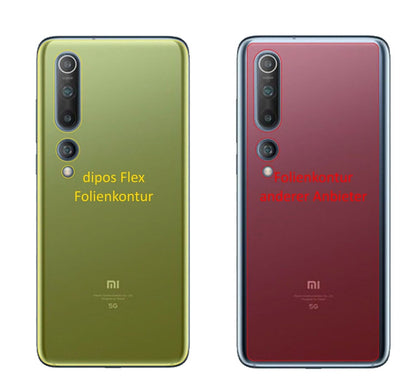 2x Screen Protector for Xiaomi Mi 10 Pro back Protective Film covers 100% dipos