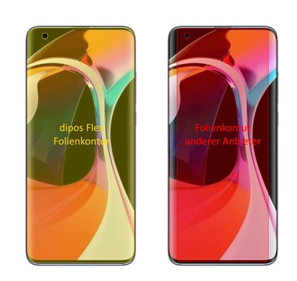 2x Screen Protector for Xiaomi Mi 10 Protective Film covers 100% dipos Flex