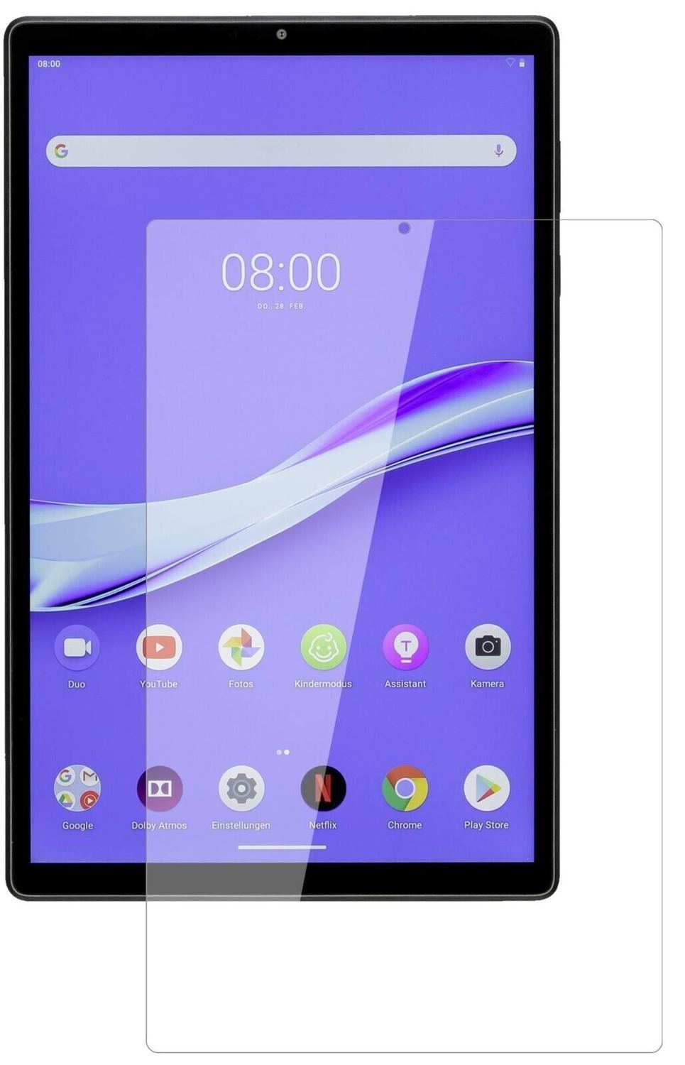 9H Clear Screen Protector for Lenovo M10 Plus – Shatterproof, Crystal Clear | dipos