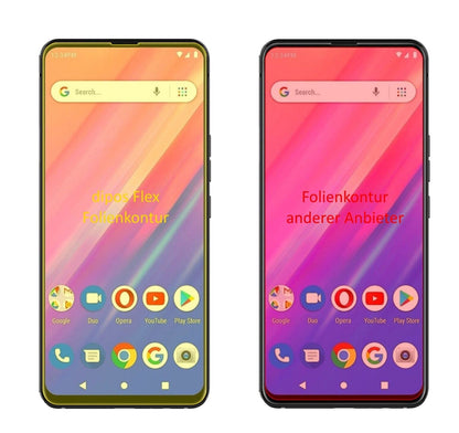 2x Screen Protector for BLU BOLD N1 Protective Film covers 100% dipos Flex