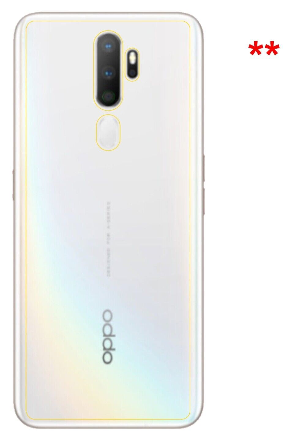 9H Clear Back Protector for Oppo A5 (2020) – Shatterproof, Crystal Clear | dipos
