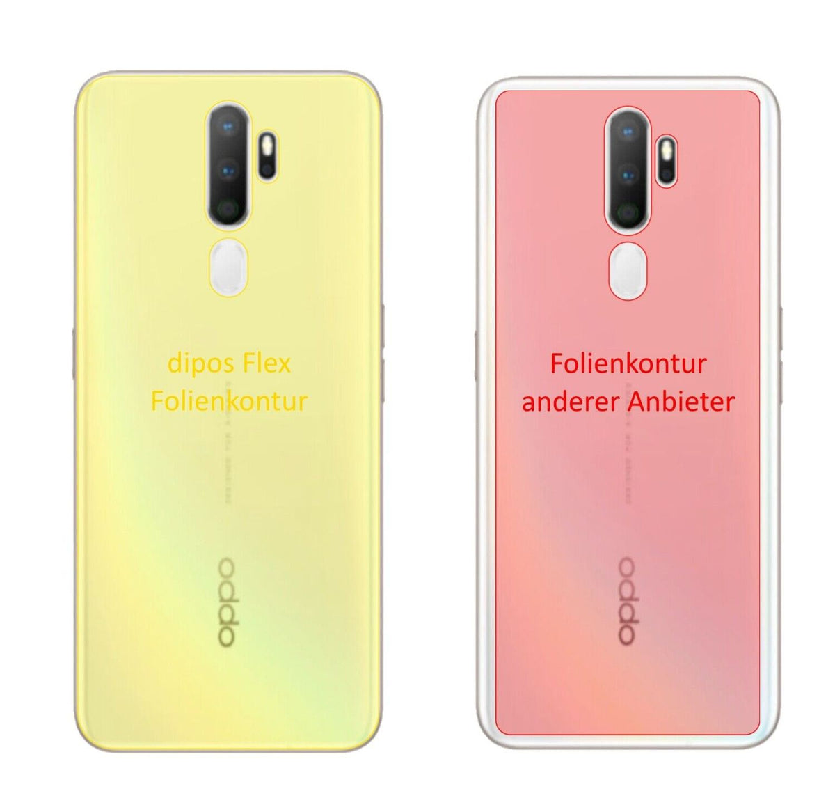 2x Full Cover Back Protector for Oppo A11x – Covers Curved Edges | dipos
