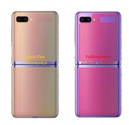 2x Full Cover Back Protector for Samsung Galaxy Z Flip – Covers Curved Edges | dipos