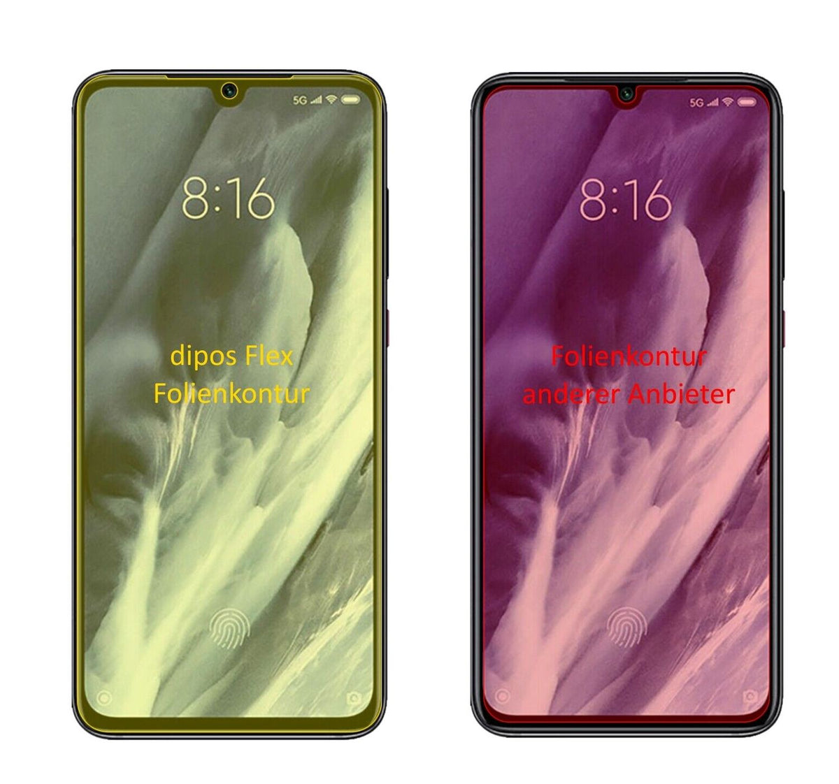 2x Screen Protector for Xiaomi Mi 9 Pro 5G Protective Film covers 100% dipos