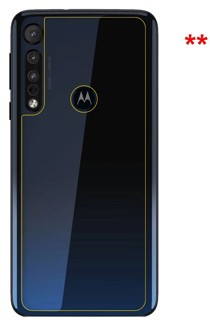 9H Clear Back Protector for Motorola One Macro – Shatterproof, Crystal Clear | dipos