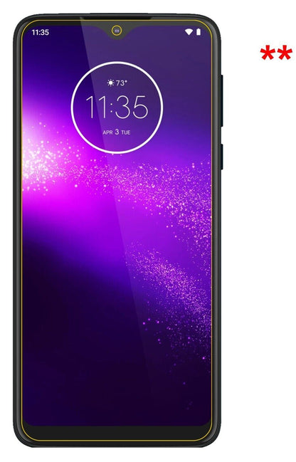 9H Clear Screen Protector for Motorola One Macro – Shatterproof, Crystal Clear | dipos
