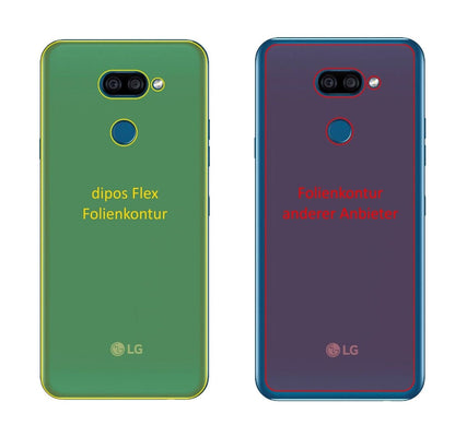 2x Screen Protector for LG K40s back Protective Film covers 100% dipos Flex