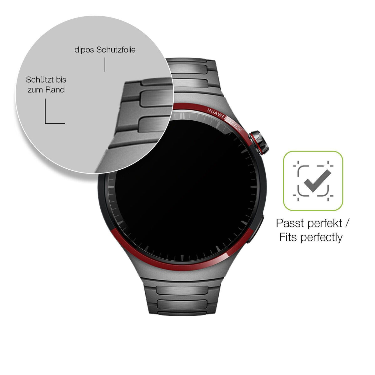 dipos FLEX 2x Matte Screen Protector for Huawei Watch 4 Pro Space Edition