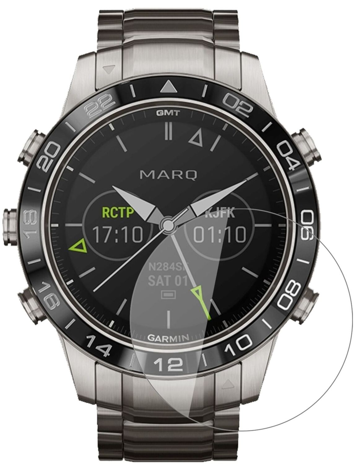 9H Clear Screen Protector for Garmin MARQ Aviator – Shatterproof, Crystal Clear | dipos