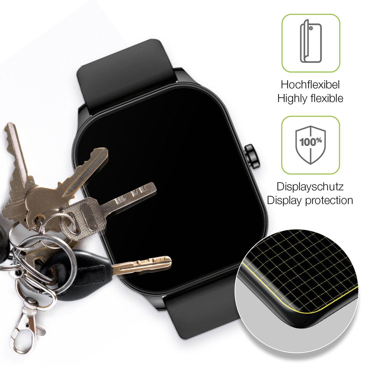 dipos FLEX 2x Matte Screen Protector for Amazfit Pop 3s